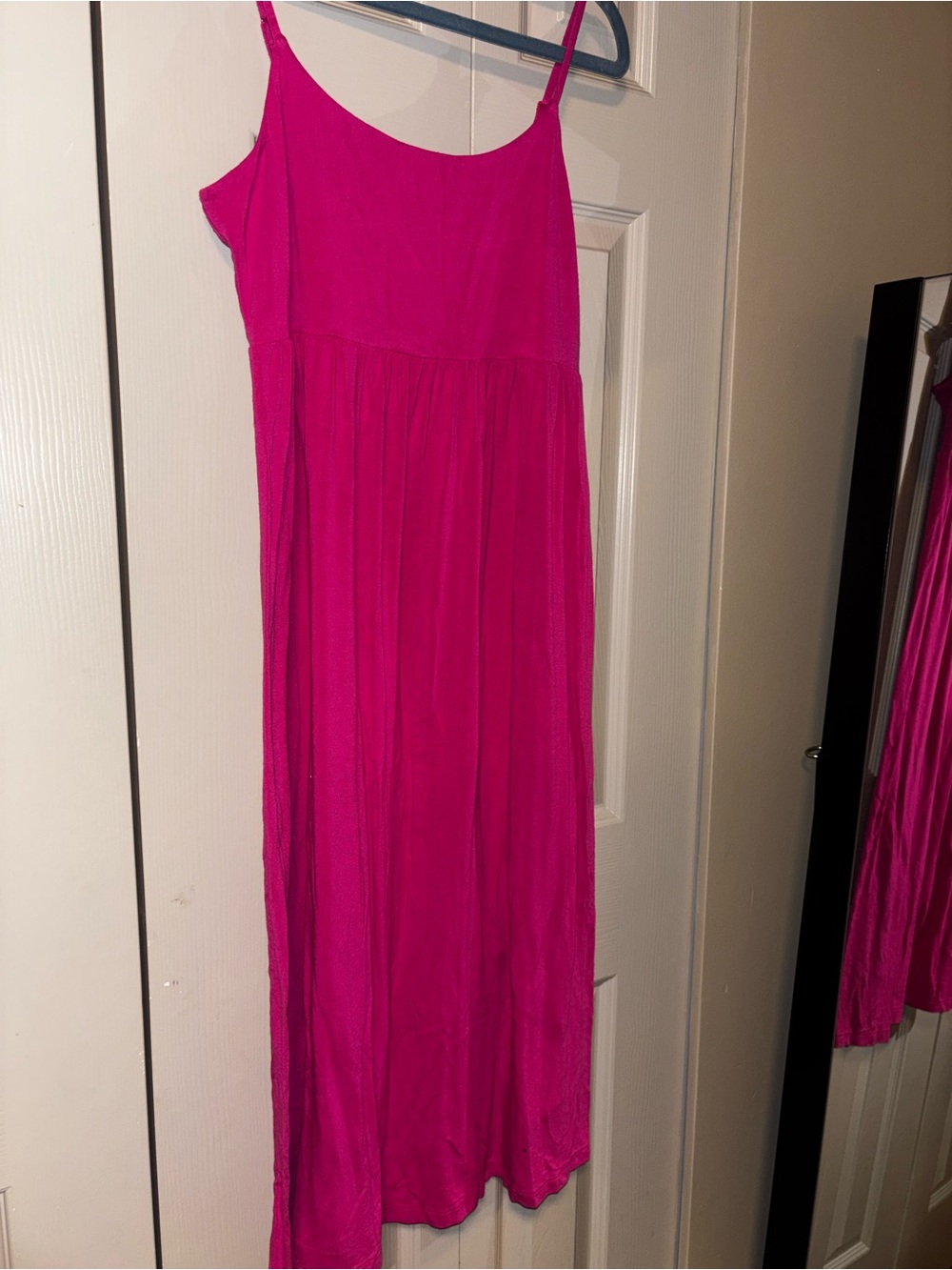 Hot Pink Maxi Slip Dress